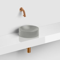 Clou Vale umywalka 22x22 cm okrągła nablatowa szara CL/03.32164