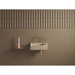 Clou Flush umywalka 36x18 cm prostokątna ścienna-nablatowa musztardowa CL/03.34030