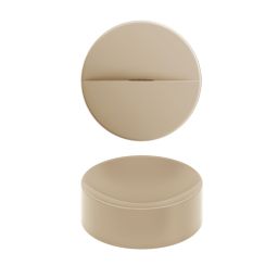 Clou Vale umywalka 22x22 cm okrągła nablatowa musztardowa CL/03.34164