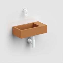 Clou Flush umywalka 36x18 cm prostokątna ścienna-nablatowa piaskowa CL/03.36031