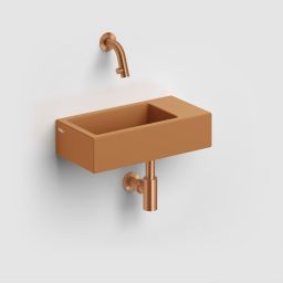 Clou Flush umywalka 36x18 cm prostokątna ścienna-nablatowa piaskowa CL/03.36031