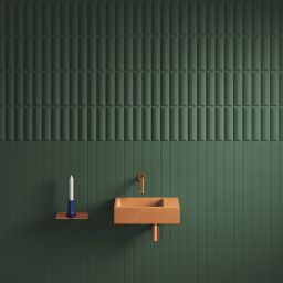 Clou Flush umywalka 36x18 cm prostokątna ścienna-nablatowa piaskowa CL/03.36031