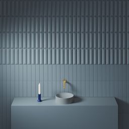 Clou Vale umywalka 22x22 cm okrągła nablatowa niebieska CL/03.38164