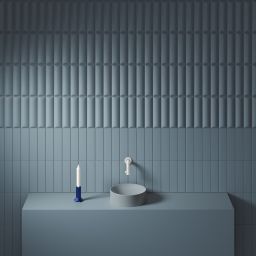 Clou Vale umywalka 22x22 cm okrągła nablatowa niebieska CL/03.38164