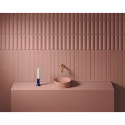 Clou Vale umywalka 22x22 cm okrągła nablatowa różowa CL/03.40164