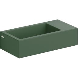 Clou Flush umywalka 36x18 cm prostokątna ścienna-nablatowa zielona CL/03.42031