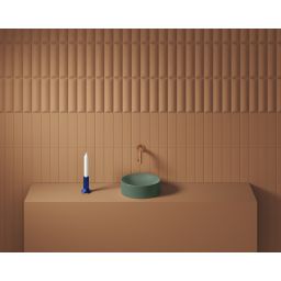 Clou Vale umywalka 22x22 cm okrągła nablatowa zielona CL/03.42164