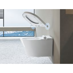 Clou Clever toaleta myjąca wisząca bez kołnierza ze spłukiwaniem wirowym biała CL/04.05020