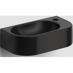 Clou InBe umywalka 41x22,5 cm owalna ścienna czarny mat IB/03.30016