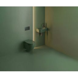 Clou InBe umywalka 41x22,5 cm owalna ścienna zielona mat IB/03.42016