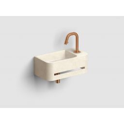 Clou InBe umywalka 43x23 cm prostokątna ścienna beż IB/03.70030.02.01.R     