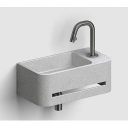 Clou InBe umywalka 43x23 cm prostokątna ścienna szary IB/03.71030.02.01.R 