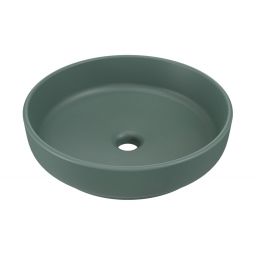 Comad River 1 umywalka 40x40 cm okrągła nablatowa zielony mat RIVER 1 FOREST GREEN MATT UN 40 ( E-6595 )
