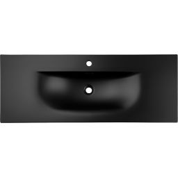 Comad Sky umywalka 121x46 cm prostokątna meblowa czarna SKY 1 BLACK MATT 120 DP ( E-8099-120 )