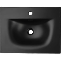 Comad Sky umywalka 61x46 cm prostokątna meblowa czarna SKY 1 BLACK MATT 60 DP ( E-8099-60 )