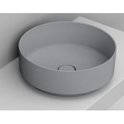 Ceramica Dolomite Noemi umywalka 44 cm okrągła nablatowa szary mat D310545