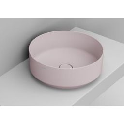 Ceramica Dolomite Noemi umywalka 44 cm okrągła nablatowa różowa matowa D310565