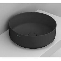 Ceramica Dolomite Noemi umywalka 44 cm okrągła nablatowa czarna matowa D310581