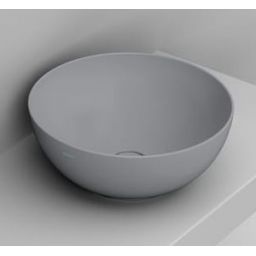 Ceramica Dolomite Noemi umywalka 44 cm okrągła nablatowa szary mat D310645