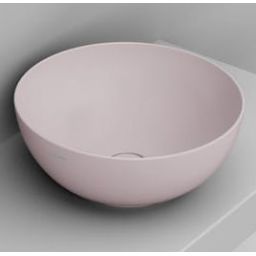 Ceramica Dolomite Noemi umywalka 44 cm okrągła nablatowa różowa matowa D310665
