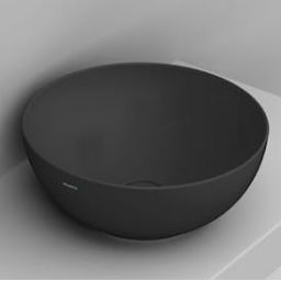 Ceramica Dolomite Noemi umywalka 44 cm okrągła nablatowa czarna matowa D310681