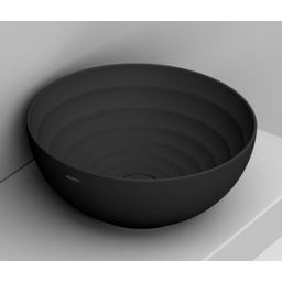 Ceramica Dolomite MOVE umywalka 44 cm okrągła nablatowa czarna matowa D310781