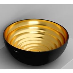 Ceramica Dolomite MOVE umywalka 44 cm okrągła nablatowa czarna D3107NO