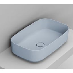 Ceramica Dolomite Noemi umywalka 62x38 cm prostokątna nablatowa niebieska matowa D311071