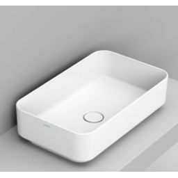 Ceramica Dolomite Noemi umywalka 60x36 cm prostokątna nablatowa biała D311101