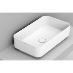 Ceramica Dolomite umywalka 60x36 cm prostokątna nablatowa biała matowa D311141