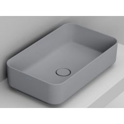Ceramica Dolomite Noemi umywalka 60x36 cm prostokątna nablatowa szary mat D311145
