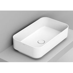 Ceramica Dolomite Noemi umywalka 64x38,5 cm prostokątna nablatowa biała D311201