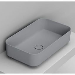 Ceramica Dolomite Noemi umywalka 64x38,5 cm prostokątna nablatowa szary mat D311245