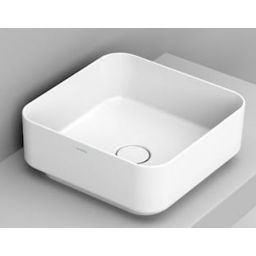 Ceramica Dolomite Noemi umywalka 40x40 cm kwadratowa nablatowa biała D311701