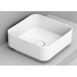 Ceramica Dolomite Noemi umywalka 40x40 cm kwadratowa nablatowa biała matowa D311741