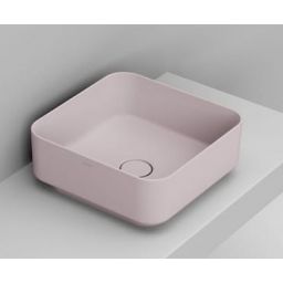 Ceramica Dolomite Noemi umywalka 40x40 cm kwadratowa nablatowa różowa matowa D311765