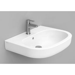 Ceramica Dolomite Mirto umywalka 68x51 cm owalna ścienna biała matowa D461041