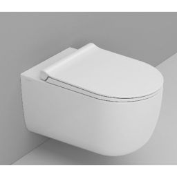 Ceramica Dolomite Mirto Round miska WC wisząca bez kołnierza ze spłukiwaniem wirowym biały mat D475741