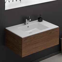 CeraStyle Ibiza umywalka 81x51 cm meblowa prostokątna biała 050300-u