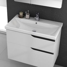 CeraStyle Elite umywalka 90x45 cm meblowa prostokątna biała 032300-u