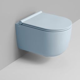 Ceramica Dolomite Mirto Round miska WC wisząca bez kołnierza ze spłukiwaniem wirowym niebieski mat D474971
