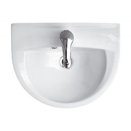 Mito President umywalka 44,5x35 cm półokrągła ścienna biała K08-002