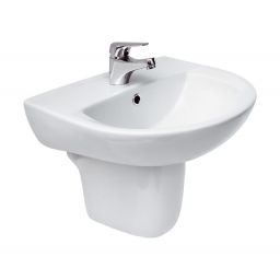 Mito President umywalka 50x43 cm półokrągła ścienna biała połysk K08-004