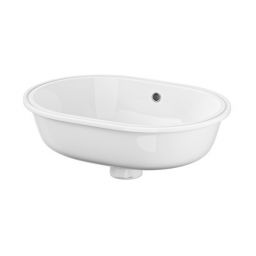 Cersanit Caspia umywalka 55x41 cm podblatowa owalna biała K11-2242