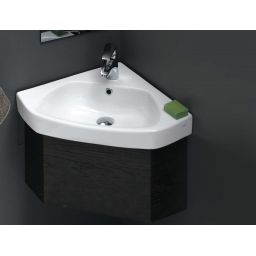 CeraStyle Arda umywalka 46x46 cm ścienna narożna biała 001900-u