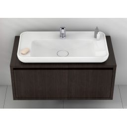 CeraStyle Lal umywalka 80x42 cm nablatowa / wpuszczana prostokątna biała 072400-u