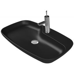 CeraStyle Nova umywalka 70x43 cm nablatowa owalna antracyt mat 074409-U97