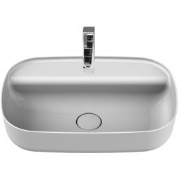 CeraStyle Aqua umywalka 60x40 cm nablatowa biała 077100-U