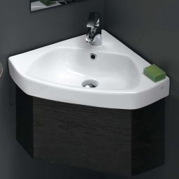 CeraStyle Arda umywalka 46x46 cm ścienna narożna biała 001900-u