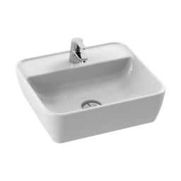 CeraStyle One umywalka 46x42 cm nablatowa prostokątna biała 076300-u